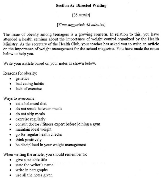 How To Write A Report Format Spm